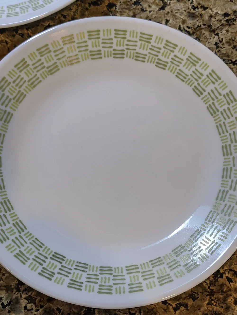 Corelle Basket Weave BREAD PLATES Set 3 MATCHING 6.3/4